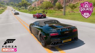 LAMBORGHINI GALLARDO SPYDER PERFORMANTE  GOLIATH RACE  FORZA HORIZON 5 [upl. by Lyrahs696]