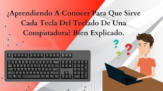 ¿Aprendiendo A Conocer Para Que Sirve Cada Tecla Del Teclado De Una Computadora Bien Explicado 2021 [upl. by Lumbard664]