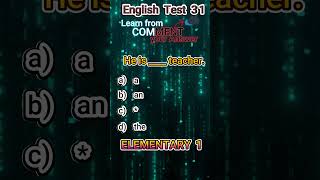 English Elementary Test 31 [upl. by Finn]