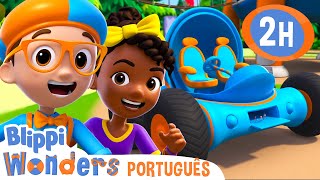 Blippi e Meekah Consertam o Blippi Móvel  MARATONA DO BLIPPI  Desenhos Animados em Português [upl. by Cirad]