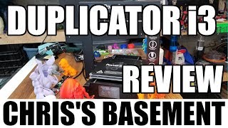 WanHao Duplicator i3 Plus 3D Printer  Review  Chriss Basement [upl. by Sioled191]