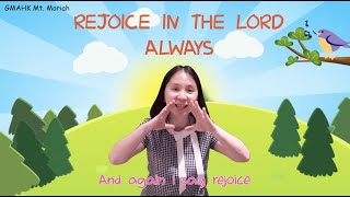 Rejoice In The Lord Always  Action Song  Christian Children Song [upl. by Donaghue]