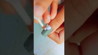 Very simple Gray and white nail art 💅🌼youtubeshorts nailartdesigns nails naildesigns nailart [upl. by Mirilla]