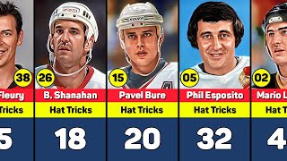 Most Hat Tricks in NHL History [upl. by Ayatnahs670]