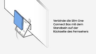 How To Wie schliesse ich die Slim One Connect Box an meinen TV an  Samsung [upl. by Shepard]