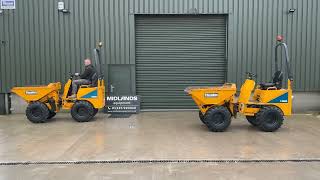 Thwaites 1 ton hi tip skip loader dumper MACH 201 [upl. by Manup]