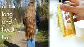 Grow long and healthy hair using oil  How I use oil on my kneelong hair [upl. by Lust]