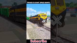 Trains vs Giant Speed Bumps  BUMPY RAILROAD TRACKS  TRAIN SIMULATOR 2024  HintsGamerz [upl. by Sandstrom316]