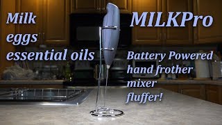 MilkPro Pro Milk Frother YES Free Range Eggs Also AND stir essential oil syrups for your bees [upl. by Iralam698]