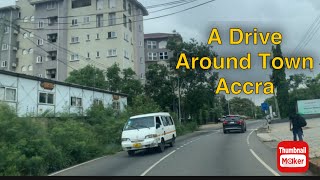 Accra Ghana 🇬🇭 prime area Drive Through Airport Residential Area tourghana accra ghana adukash [upl. by Anyalram]