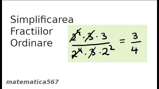 Simplificarea fractiilor [upl. by Notyal]