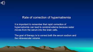 Correction of hypernatremia [upl. by Ahtela]