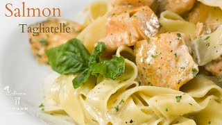 Super Snel recept Zalm amp tagliatelle Pesto  Salmonrecipe Without oven13 [upl. by Kenleigh]