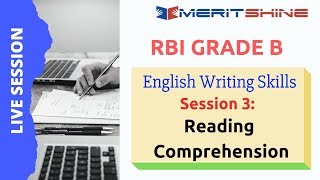 RBI Grade B English Writing Skills  Session3 Reading Comprehension [upl. by Enelrahs488]