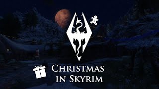 Skyrim Christmas Ambience  Christmas atmosphere  Ambience for studying and for holidays [upl. by Parfitt]