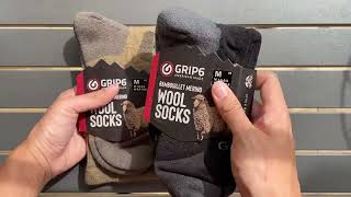 Grip 6 Rambouillet Merino Highline Wool Boot Socks Unboxing Demo  Grip6 Coyote amp Black  High Line [upl. by Aiekram363]