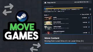 How To Move Steam Games To Another Hard Drive [upl. by Missak]