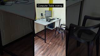 Relocatable Computer table making DIY table making homedecor table computer welding playwood [upl. by Mahgem]