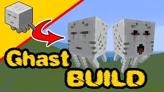 Minecraft Ghast  Ghast Build  Ghast Statue PS4 XBox PC Pocket Edition Switch [upl. by Ivana]