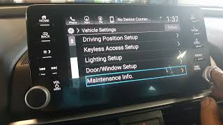 2020 and newer Honda CRV oil change and scheduled maintenance light reset procedures [upl. by Queen]