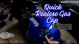 Bonamici Quick Release Gas Cap 2020 Yamaha R1 [upl. by Zamora]