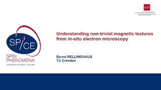 Talks  Spin textures Magnetism meets Plasmonics 2024  Bernd RELLINGHAUS TU Dresden [upl. by Eceined]