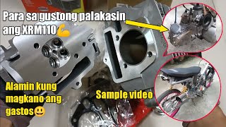 Most requested Xrm 110 Upgrade 54mm block  4 valves head para sa gustong magpapower  BJmoto [upl. by Iny]