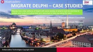 Migrating Delphi  Case Studies [upl. by Lahsiv]