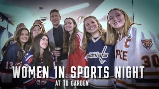 Bruins Celebrate quotWomen In Sports Nightquot At TD Garden [upl. by Carolann]