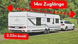 🤪 VORSICHT SCHWENKT AUS Längstes LMC Heck14m Länge Wohnwagen 2023 LMC Exquisite VIP 685 [upl. by Recha]