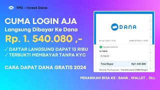 BARU RILIS  APLIKASI PENGHASIL SALDO DANA TERCEPAT 2024  CARA MENDAPATKAN SALDO DANA GRATIS 2024 [upl. by Lamberto157]