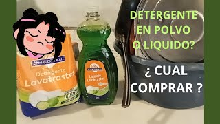 Detergentes para trastes de CHEDRAUI ¿CUAL COMPRAR  🤔 líquido o polvo [upl. by Xever]