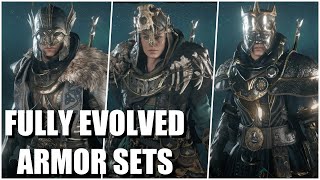 Assassins Creed Valhalla  All Fully Evolved Armor Sets [upl. by Timothee899]