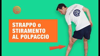 STRAPPO o STIRAMENTO al POLPACCIO Ecco cosa fare 2022 [upl. by Ailati]