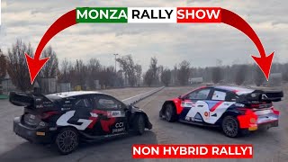 🇮🇹 Monza Rally 2024  🔥BURNING TIRES 🔥 Kalle Rovanpera amp Dani Sordo  Shakedown Highlights [upl. by Anaibaf16]