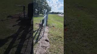 16ft Chain Link Cantilever Sliding Gate with LiftMaster RSW12 [upl. by Compte376]