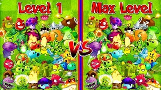 Every Plant Level 1 vs Max Level Plants vs Zombies 2 Primal Newspaper Zombie PVZ 2 [upl. by Arenahs488]