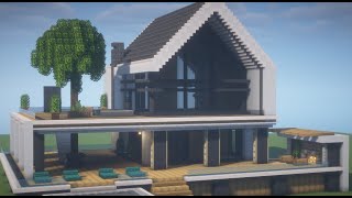 Minecraft How to Build a Modern House Tutorial PART 22 [upl. by Nyllek]