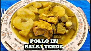 POLLO EN SALSA VERDE CON PAPAS Y NOPALES [upl. by Gronseth]