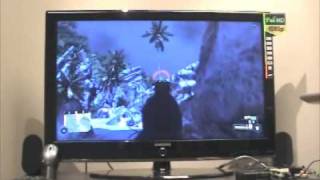 HDTV Gaming  Play Crysis on Your HDTV via 11n Wireless [upl. by Tamberg]