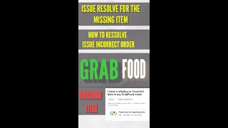 How to Resolve Missing Items and Incorrect Orders on GrabFood [upl. by Plossl]