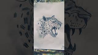 LEOPARDDRAWING ART SKETCH ANIMAL [upl. by Hepsiba]