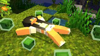 Himitsucraft tickling slimes Minecraft Tickle Animation [upl. by Soule539]