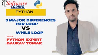 Difference Between For loop vs While loopPractical Implementation in Python [upl. by Oinimreh]