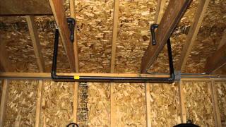 Make a homemade garage pull up bar chin up bar [upl. by Eseneg112]