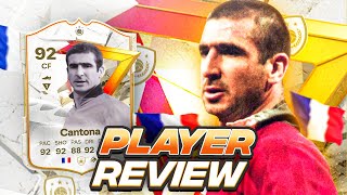 5⭐4⭐ 92 GOLAZO ICON CANTONA SBC PLAYER REVIEW  FC 24 Ultimate Team [upl. by Nnylrats929]