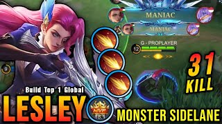 LESLEY ONE SHOOT BUILD IS HERE🔥 LESLEY BEST BUILD 2024 MLBB [upl. by Artined]