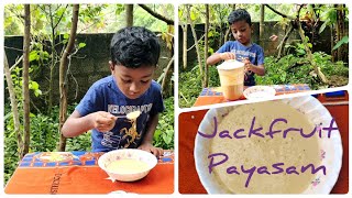 Jackfruit Payasam Recipe in Tamil  Palapalam Payasam without fire  kids cooking video [upl. by Canada]