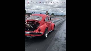 Fastest aircolled vw beetel in the world volksvagen exhaust dragracing [upl. by Elenahc189]