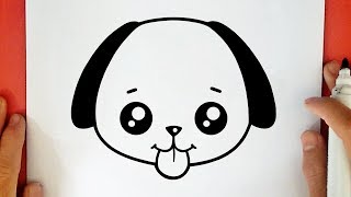 COMO DESENHAR UM CACHORRINHO KAWAII [upl. by Yanahs]